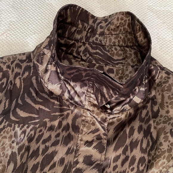 Elegant Animal Print Trench Coat - Picture 15 of 15